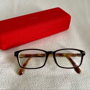 Jins Low Bridge Fit Brown Wellington Glasses